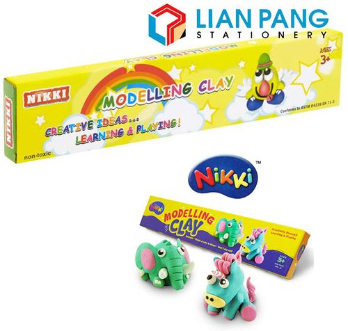 NIKKI Kids Modelling Clay Non Toxic (10 Colors)