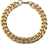 Gold Plated Stainless Steel Bracelets Cuban Curb Chains Bracelet 22cm