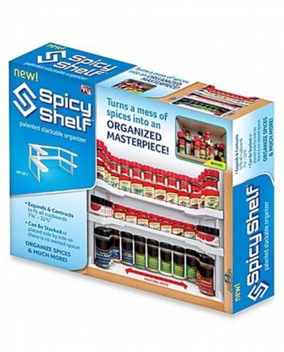 Spicy Shelf Patented Spice Rack and Stackable Organizer