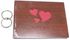 Full Love Theme Photo Album Brown/Pink/Silver 22x16centimeter