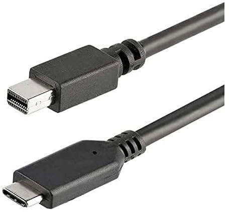 StarTech.com 1m / 3 ft USB-C to Mini DisplayPort Cable - 4K 60Hz Black USB 3.1 Type C mDP Adapter (CDP2MDPMM1MB)