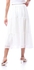 Andora White Self-patterned Summer Skirt
