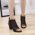 womens chunky heel high heel sandals summer ankle strap stilettos comfy party