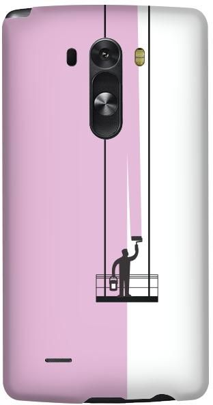 Stylizedd LG G3 Premium Slim Snap case cover Matte Finish - Paint Hanger Pink
