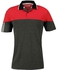 ADIDAS CLIMACHILL 3-STRIPES BLOCK POLO - RAY RED/BLACK