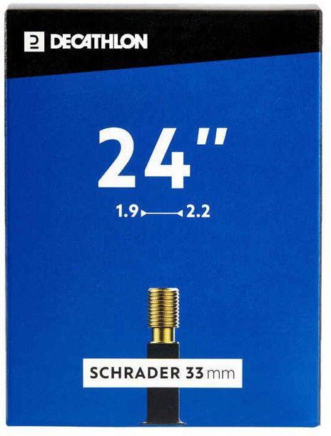 Decathlon 24 X 1.9 To 2.2 Schrader Valve Inner Tube