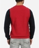 Contrast Bi-Tone Sweatshirt - Dark Red & Navy Blue