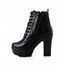 Womens Ladies High Heel Boots Zipper Buckle Shoes