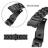 Metal Watch Strap Compatible With Xiaomi Mi Band 7 3 beads Stainless Steel Adjustable Smartwatch Replacement Straps for Men Women (Silver)