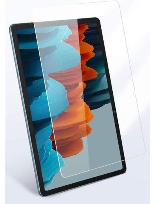 ( Samsung Galaxy Tab S8 ) واقي شاشة زجاج مقوى عالي الدقة لتاب سامسونج اس 8 - 0 - شفاف