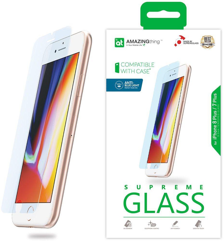Amazing Thing iPhone 8 PLUS / 7 PLUS ANTI BLUE LIGHT Glass Screen Protector Protect eyes - Supreme Glass