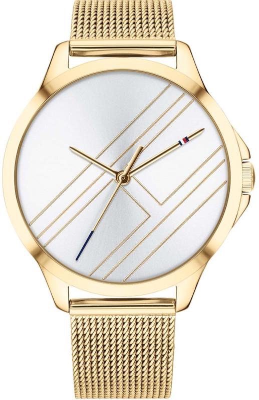 Tommy Hilfiger Casual Gold Stainless Steel Band White Dial Wrist Watch For Women