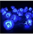Led Flower Battery Operated String Light Blue