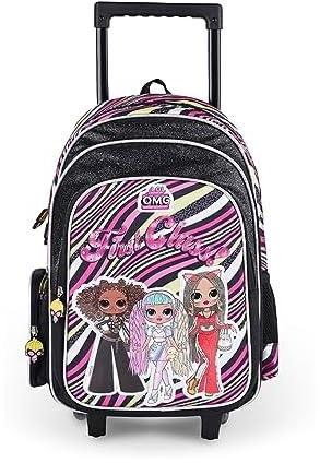 TRUCARE LOL First Class Trolley School Bag | 16" | Water Resistant | Kids Backpack Gift | Boys, Girls | Back to School
