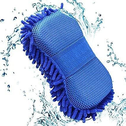 Generic Car Wash Glove Car Hand Soft Towel Microfiber Chenille Car Cleaning Sponge Block Car Washing Supplies