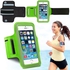 GREEN Jogging Running Armband Case Cycling Gym Sports Mobile Holder Pouch For iPhone 5 5S 5C