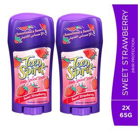 Mennen Lady Speed Stick Teen Spirit Anti-Perspirant Deodorant Sweet Strawberry 2 x 65 g