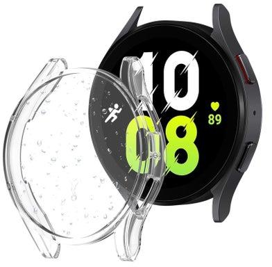 Case Cover Fit for Samsung Galaxy Watch 5 40mm,Soft TPU All-Around Shockproof Full Protective Bumper, Smart Watch Protective Case Accessories for Men Women_Clear