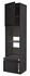 METOD / MAXIMERA Hi cab f ov/combi ov w dr/2 drwrs, black/Lerhyttan black stained, 60x60x240 cm - IKEA
