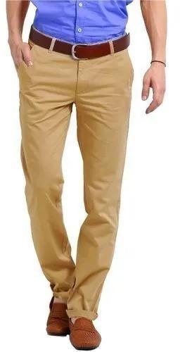 Fashion Soft Khaki Trouser Stretch Slim Fit Casual