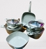 TOP CHEF Granite Cookware Set 10-piece 18/20/24/28 Cm & Frying Pan Is 26 Cm And The Square Casserole Is 26 Cm-gray