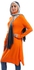 M Sou Long Sleeves High Neck Long Pullover - Tiger Orange