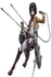 Fashion model Attack on Titan Mikasa Ackerman Action Figure Toy model
