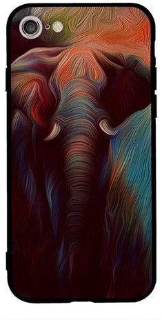 Protective Case Cover For Apple iPhone 7/8/SE 2 Oil Paint Elephant