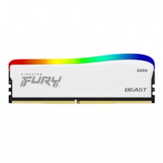 Kingston FURY Beast White/DDR4/8GB/3200MHz/CL16/1x8GB/RGB/White | Gear-up.me