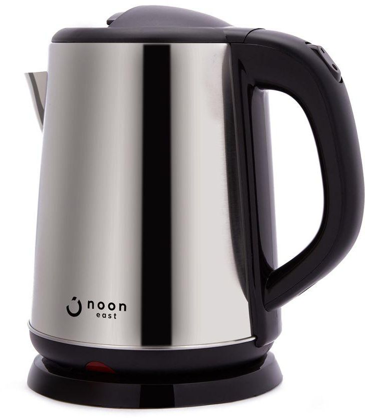 Stainless Steel Electric Kettle With Wide Mouth 1.8 Liter 1500W HVKT-S01 Silver/Black