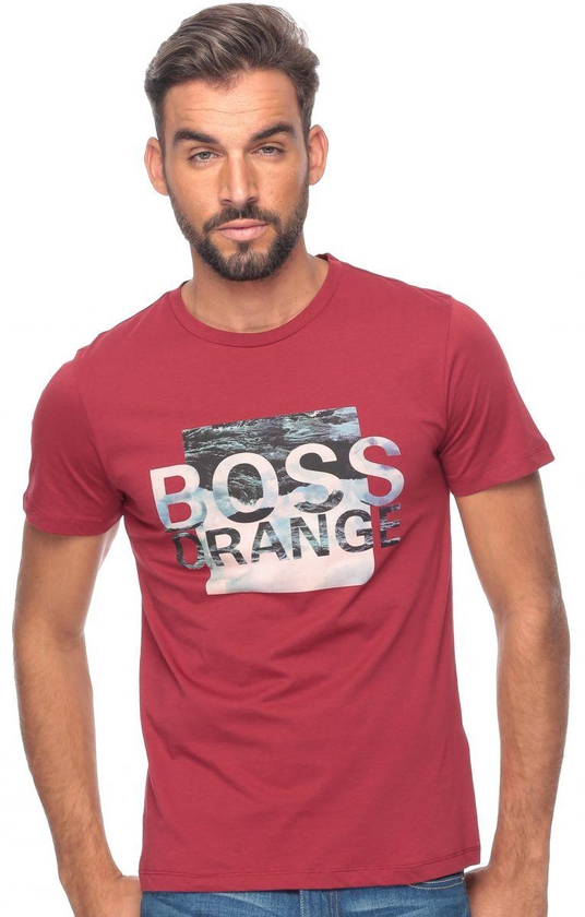 Boss Orange 095056-50315483 T-Shirt for Men - L, Medium Red