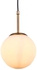 Cilcular gold modern ceiling lamp with white opal glass G11GW