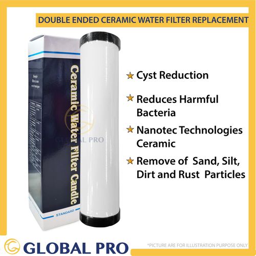 Double Ended Ceramic Water Filter Replacement Refill Filter Cartridge F11088-5 10