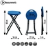 SunBoat Commerce Portable Folding Stool Chair – Pepsi Blue Color