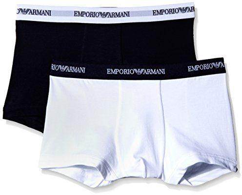 Emporio Armani 2 Boxers for Men , Multi Color , Size L