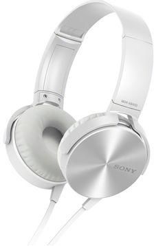 Sony Over the Ear Headset, White - MDRXB450APWHITE