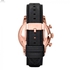 Fossil Men's FS5097 Townsman Chronograph Rose Gold-Tone Stainless Steel Watch with Black Leather Band