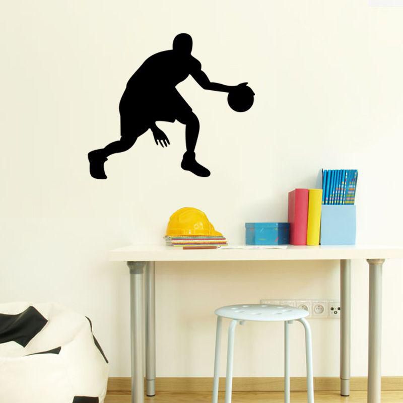 Basketball Characters Wall Stickers Removable Waterproof Wall Sticker Bedroom Living Room Sitting Room Bathroom