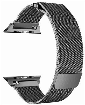 Apple Watch Band 38mm, Stainless Steel Mesh Milanese Loop With Adjustable Magnetic Closure Replacement Watch Band For Apple Watch (Series 1/Series 2/Series 3)