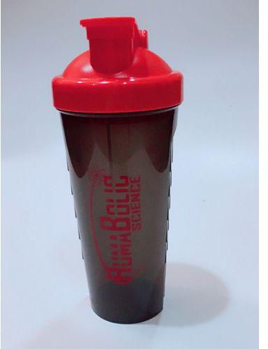 Huma Bolic Science Shaker Bottle - Protein Powder Mixer Sports Water Bottle - 600 ML - Black/Red
