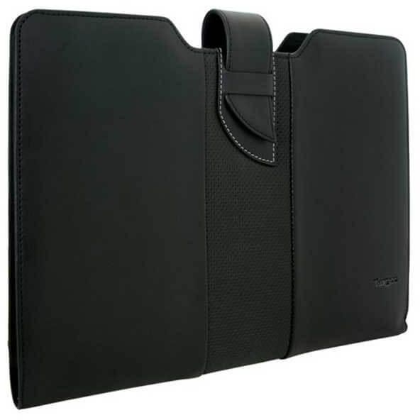 Targus Black Leather Sleeve for Ultrabook & Macbook - 13.3", Black
