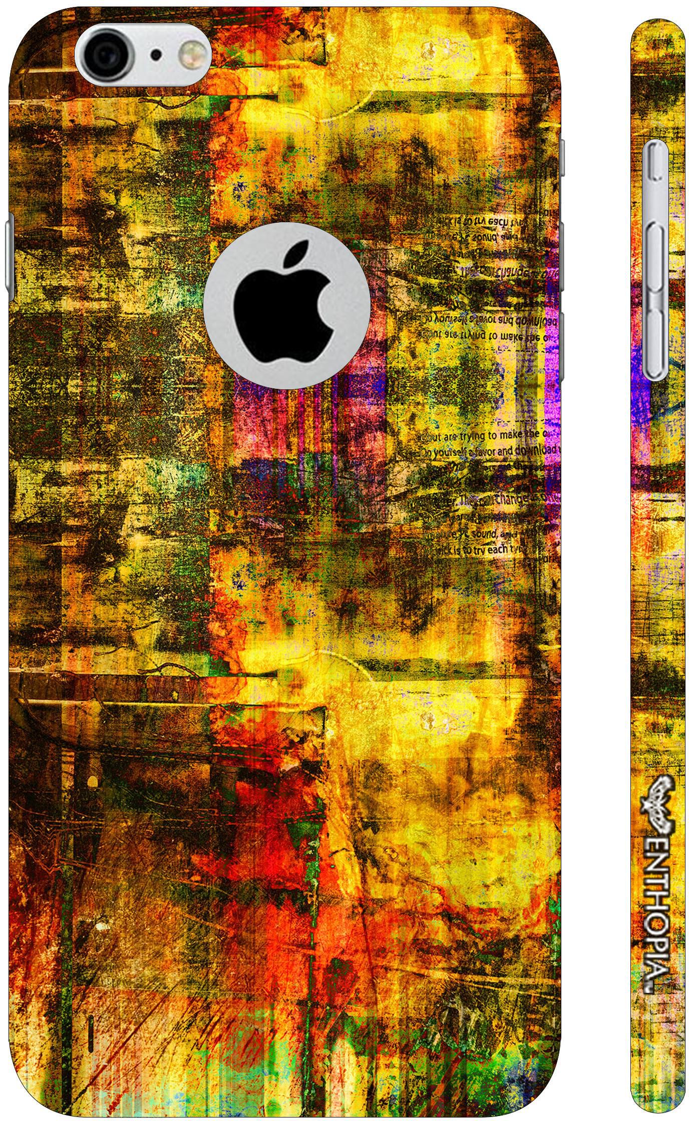 Enthopia Designer Hardshell Case Colour Grunge Back Cover for Apple Iphone 6