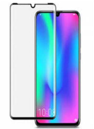 Full Curve 3D Glass Screen Protector For Huawei P30 Pro - Black