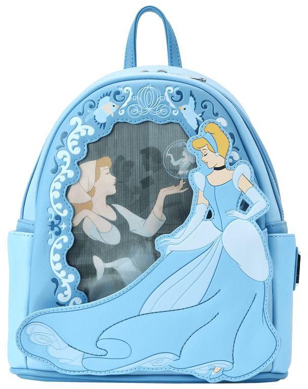 Loungefly! Leather Disney Cinderella Princess Lenticular Series Mini Backpack