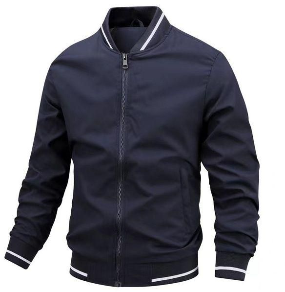 Fashion Mens Trench Coats Casual Lightweight Trendy Jackets - Blue