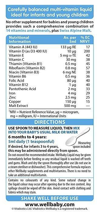 Vitabiotics Wellkid Baby & Infant Syrup 150ml- Babystore.ae