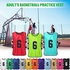 JUANZI Numbered Soccer Jerseys,12 PCS Adults Soccer Pinnies Quick Drying Football Team Jerseys Youth Sports Soccer Team Training Numbered Bibs Practice Sports Vest