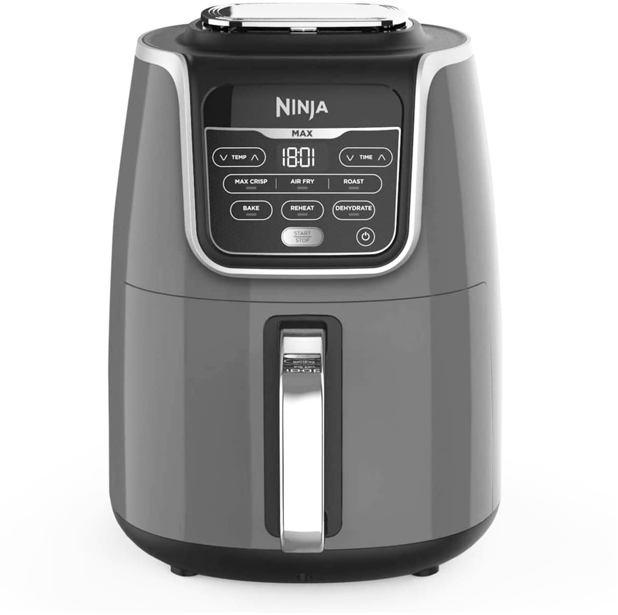 Ninja Air Fryer Max 1750W AF160 5.2 Liters Lower Fat Healthier Frying (Black/Grey)