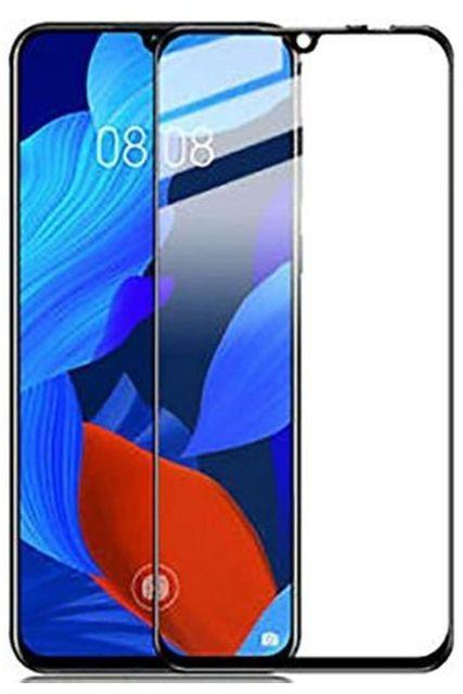 StraTG Huawei Nova 5 Glass Screen Protector - Crystal Clear Protection For Your Smartphone Display - Black Frame