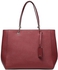 DKNY R361120305-628 Bryant Park - Soft Saffiano Tote Bag For Women - Leather, Scarlet